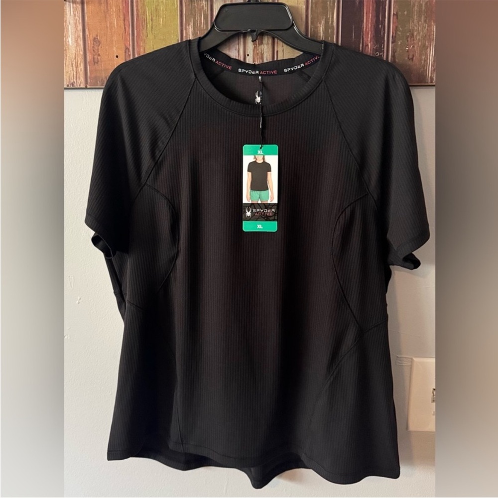 Spyder Black Short Sleeve Tee